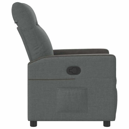 vidaXL Relaxsessel Dunkelgrau Stoff