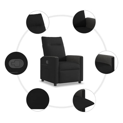 vidaXL Relaxsessel Schwarz Stoff