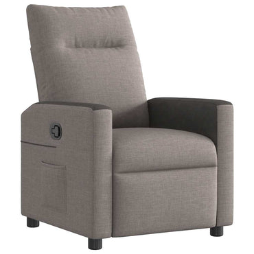 vidaXL Fauteuil relax Taupe Tissu