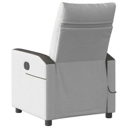 vidaXL Massagesessel Wolkengrau Stoff