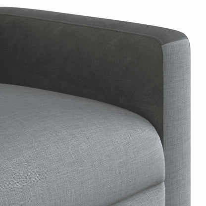 vidaXL Massagesessel Hellgrau Stoff