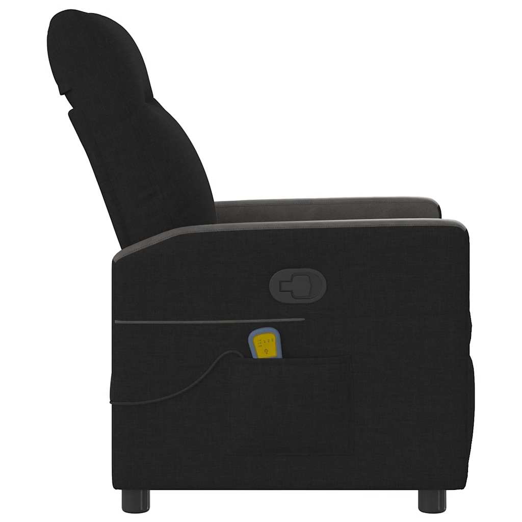 vidaXL Massagesessel Schwarz Stoff