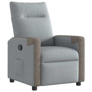 vidaXL Relaxsessel Hellgrau Stoff