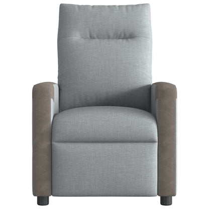 vidaXL Relaxsessel Hellgrau Stoff