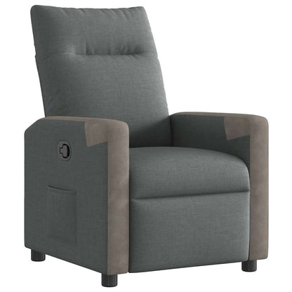vidaXL Relaxsessel Dunkelgrau Stoff