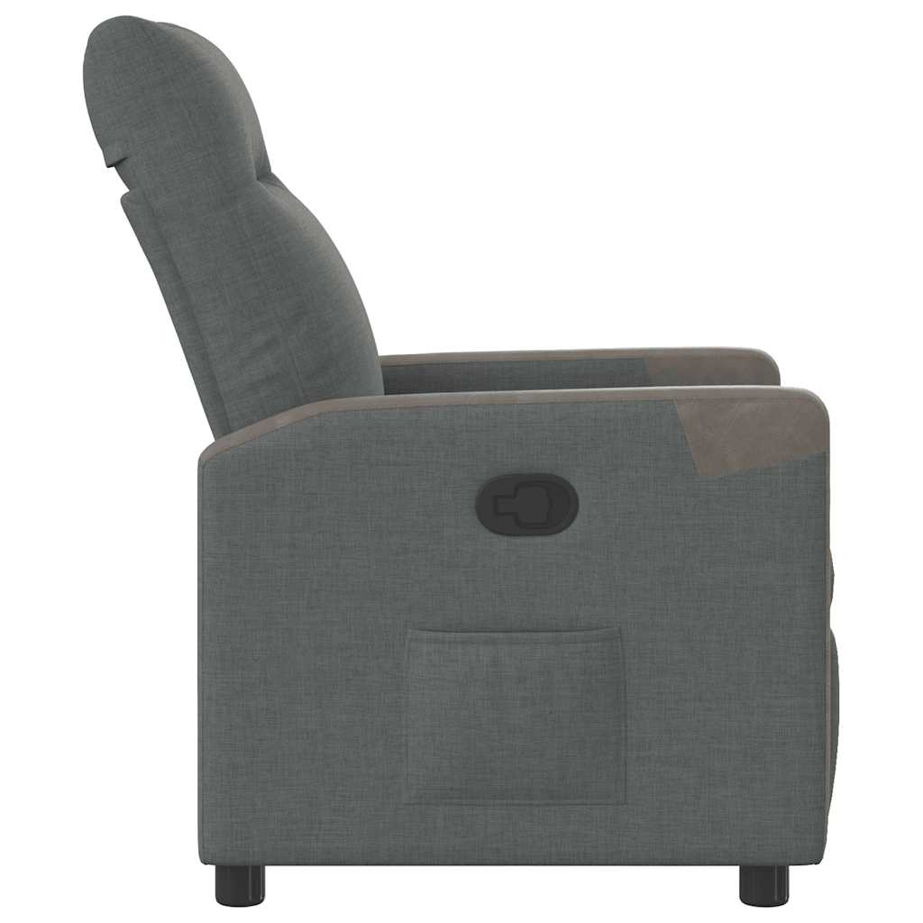 vidaXL Relaxsessel Dunkelgrau Stoff