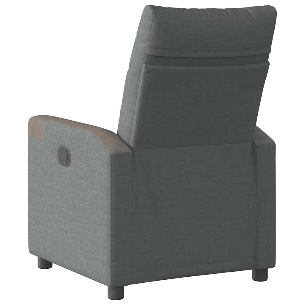 vidaXL Relaxsessel Dunkelgrau Stoff