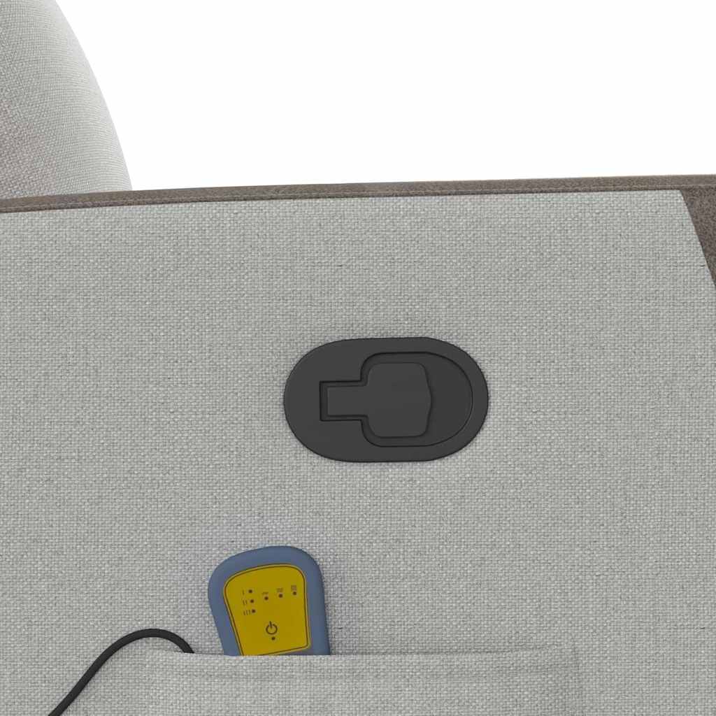 Massagesessel Wolkengrau Stoff