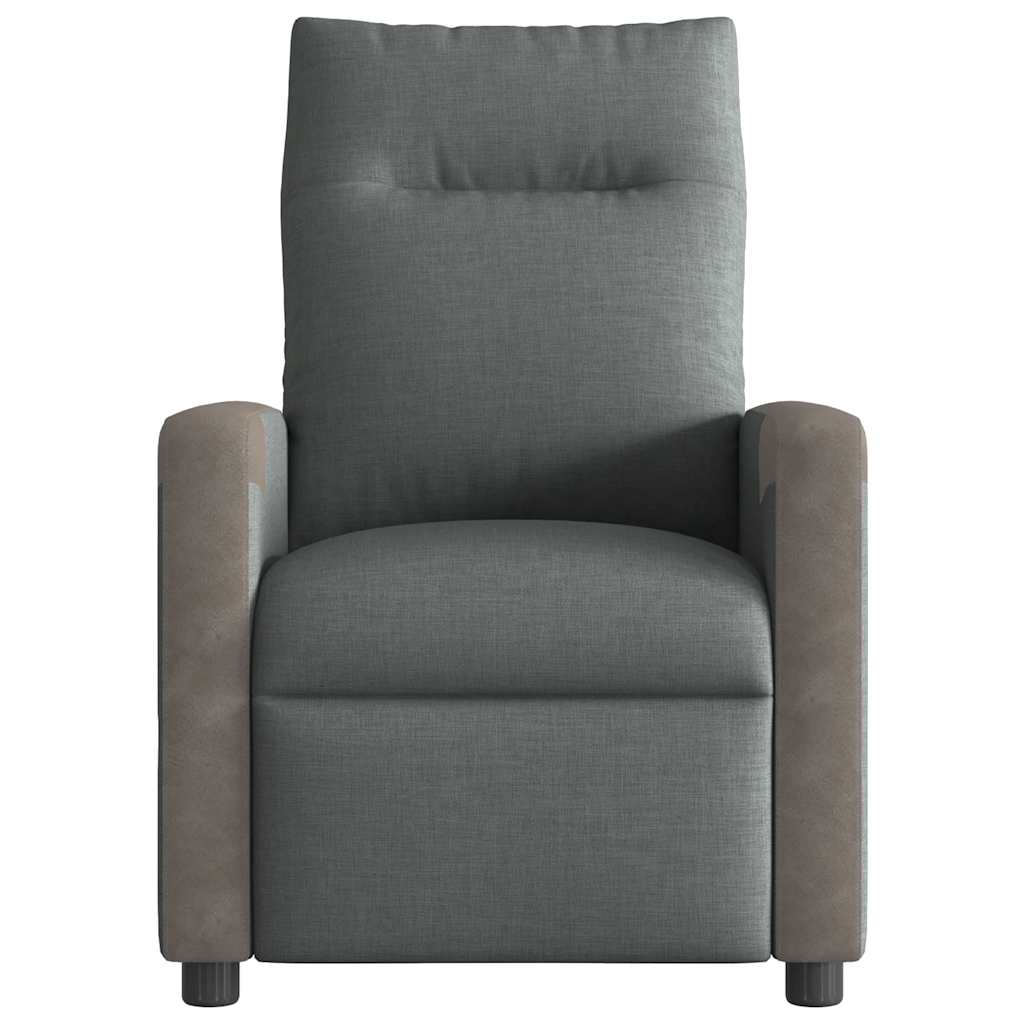 vidaXL Massagesessel Dunkelgrau Stoff
