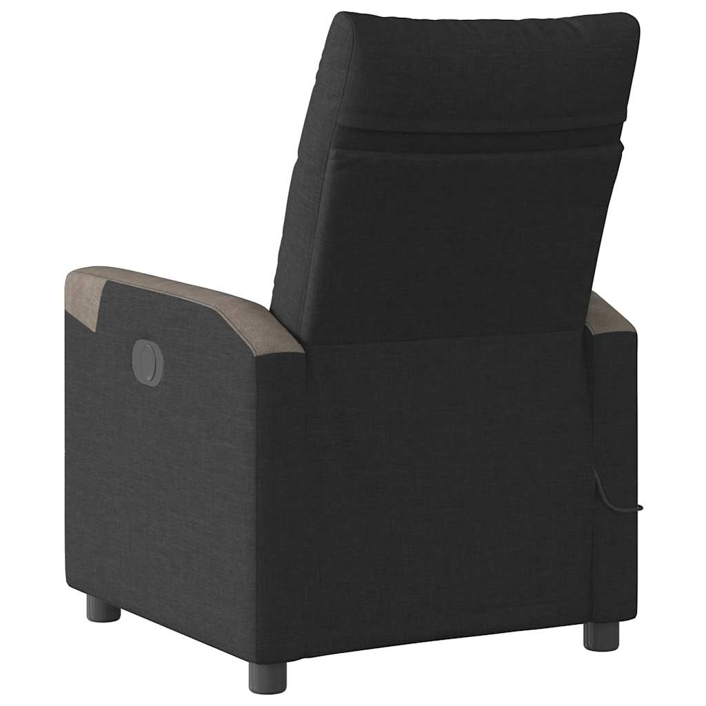 vidaXL Massagesessel Schwarz Stoff