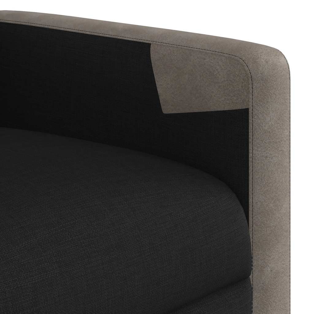vidaXL Massagesessel Schwarz Stoff