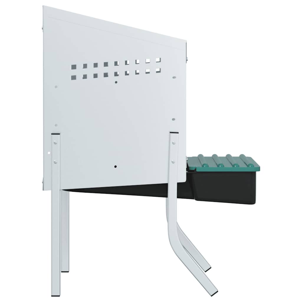Hühner-Nistkasten 1 Abteil mit Beinen Verzinkter Stahl