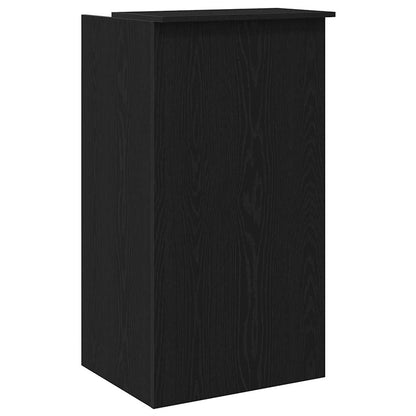 vidaXL Empfangstheke Schwarz 55x50x103,5 cm Holzwerkstoff