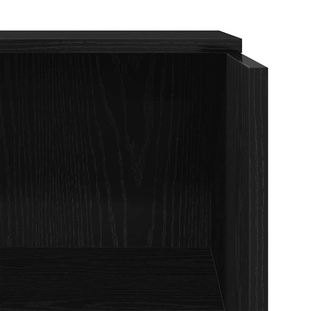 vidaXL Empfangstheke Schwarz 55x50x103,5 cm Holzwerkstoff