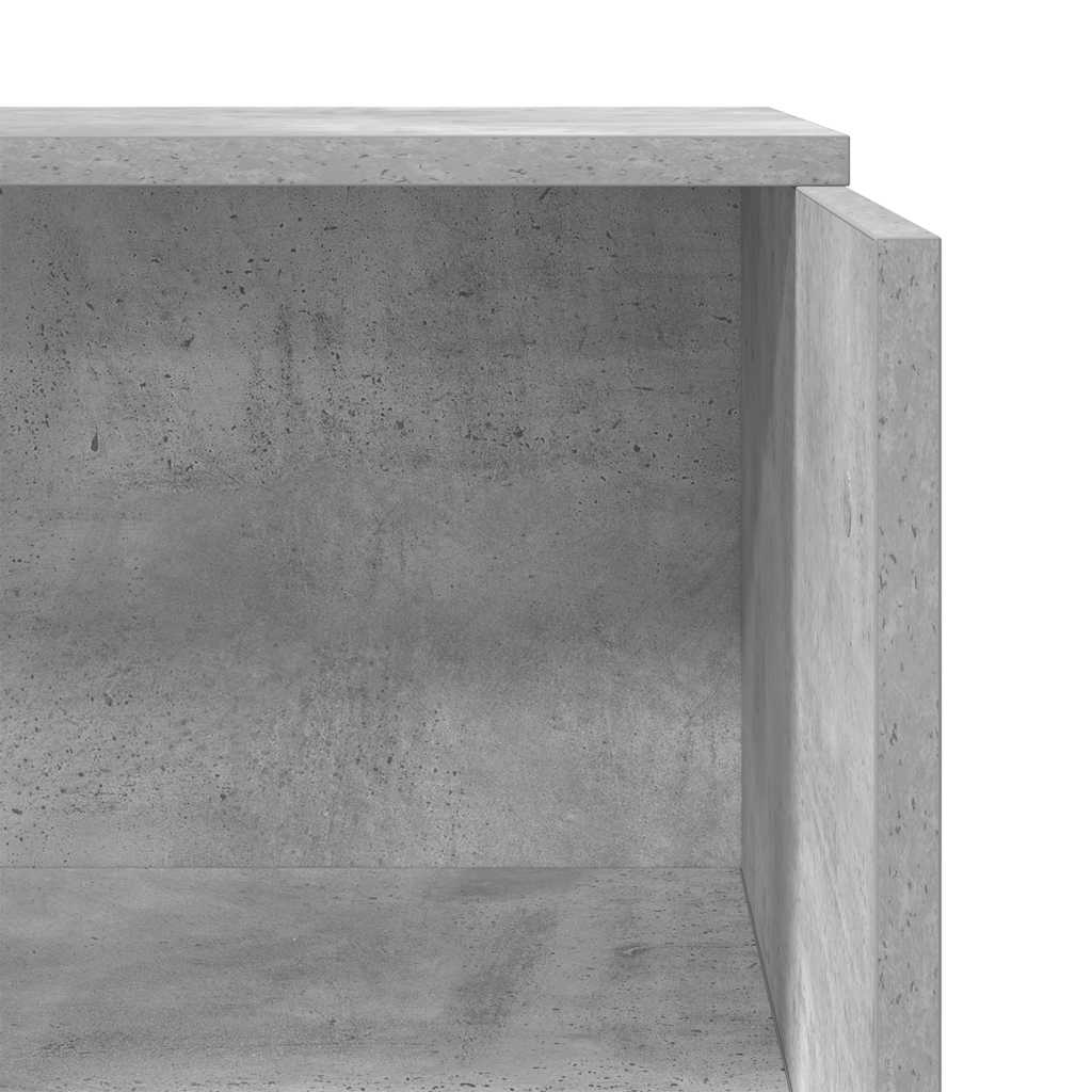 vidaXL Empfangstheke Betongrau 55x50x103,5 cm Holzwerkstoff