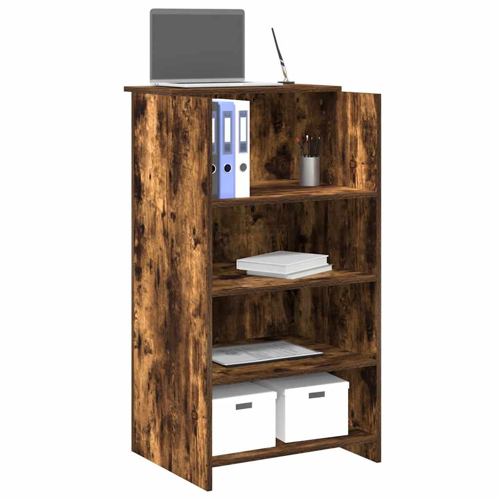 vidaXL Empfangstheke Räuchereiche 55x50x103,5 cm Holzwerkstoff