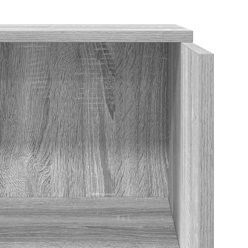 vidaXL Empfangstheke Grau Sonoma 55x50x103,5 cm Holzwerkstoff