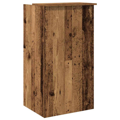 vidaXL Empfangstheke Altholz-Optik 55x50x103,5 cm Holzwerkstoff