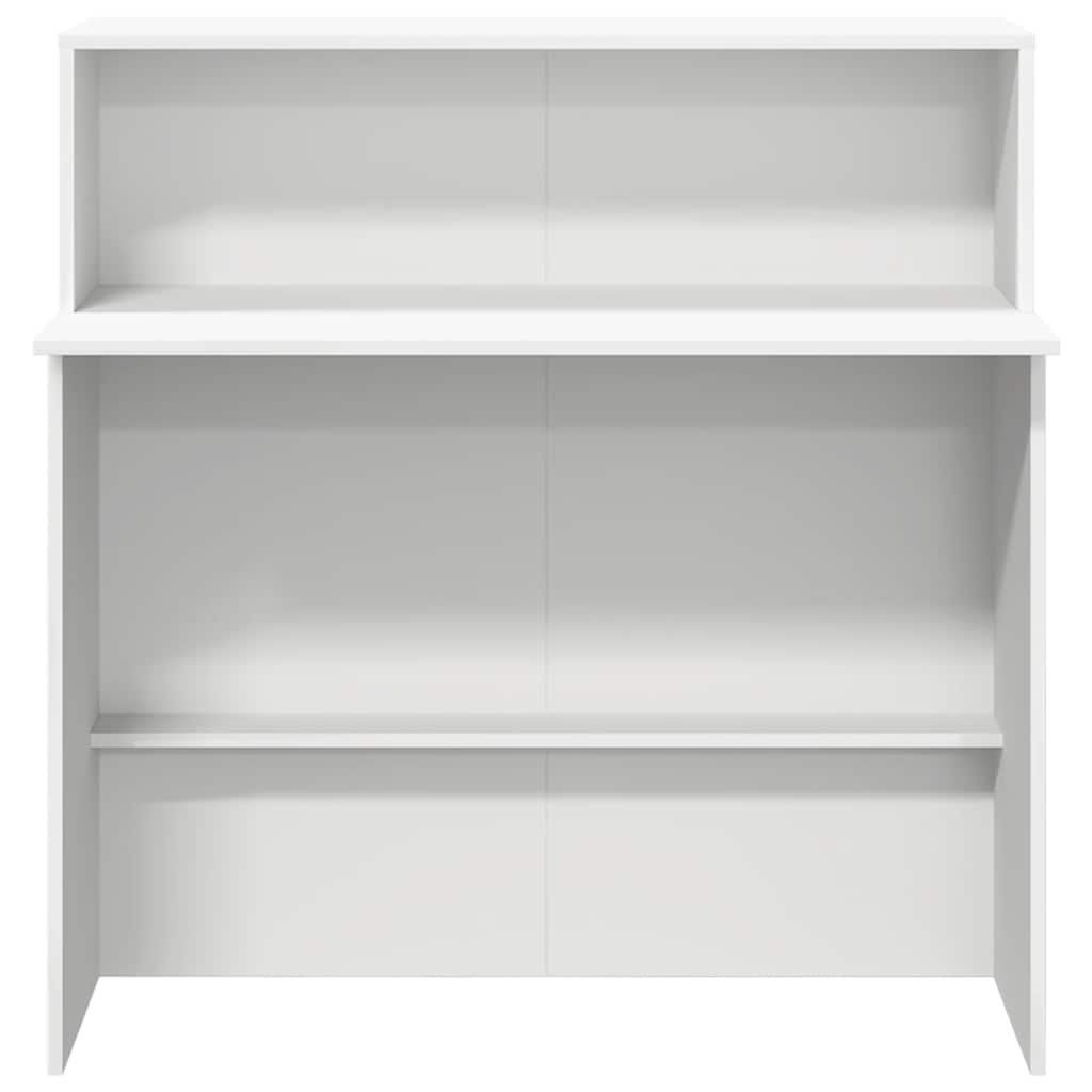 vidaXL Empfangstresen Weiß 100 x 50 x 103,5 cm Holzwerkstoff