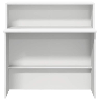 vidaXL Empfangstresen Weiß 100 x 50 x 103,5 cm Holzwerkstoff