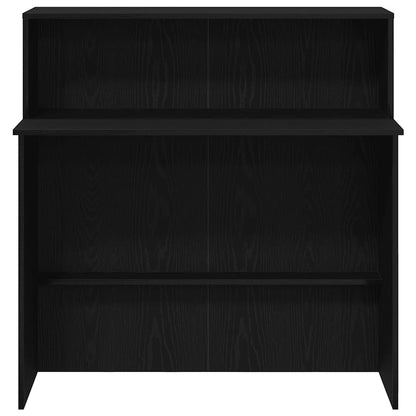 vidaXL Empfangstheke Schwarz 100x50x103,5 cm Holzwerkstoff