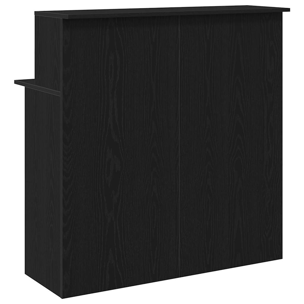 vidaXL Empfangstheke Schwarz 100x50x103,5 cm Holzwerkstoff