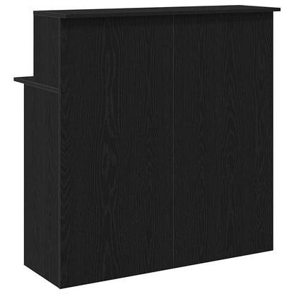 vidaXL Empfangstheke Schwarz 100x50x103,5 cm Holzwerkstoff