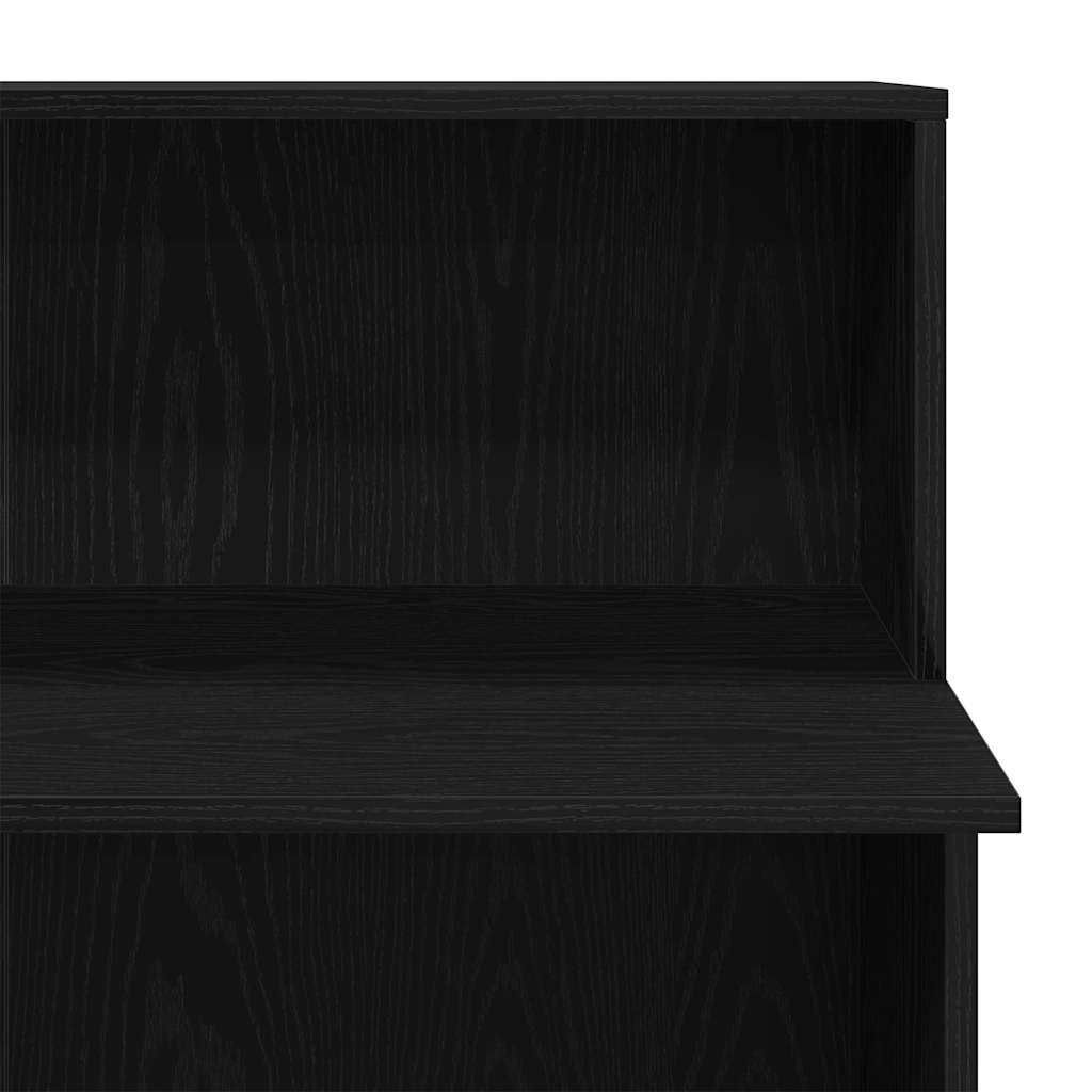 vidaXL Empfangstheke Schwarz 100x50x103,5 cm Holzwerkstoff