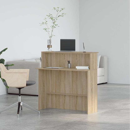 vidaXL Empfangstresen Sonoma-Eiche 100 x 50 x 103,5 cm Holzwerkstoff