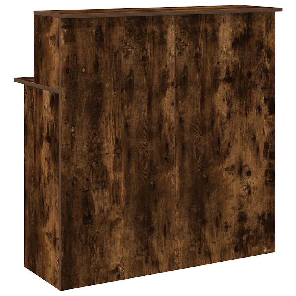 vidaXL Empfangstheke Räuchereiche 100x50x103,5 cm Holzwerkstoff