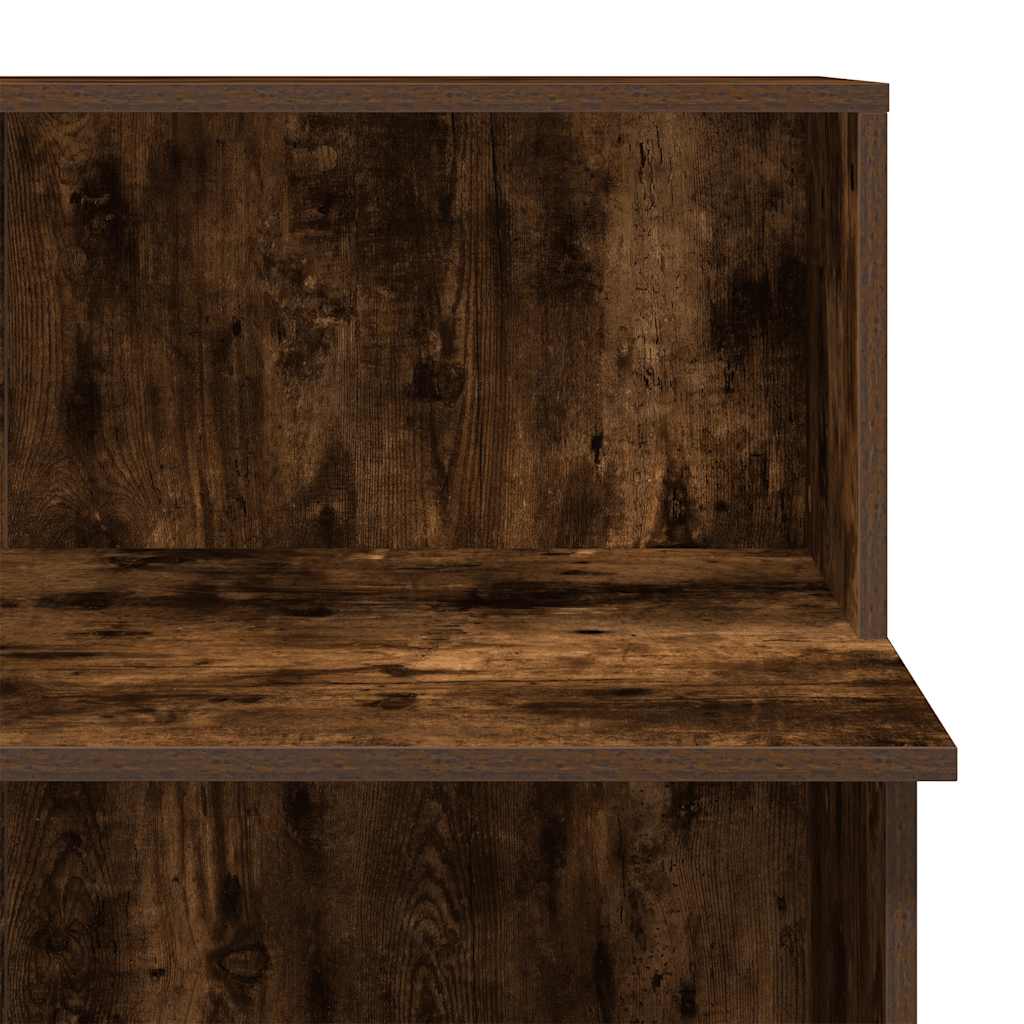 vidaXL Empfangstheke Räuchereiche 100x50x103,5 cm Holzwerkstoff