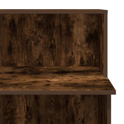 vidaXL Empfangstheke Räuchereiche 100x50x103,5 cm Holzwerkstoff