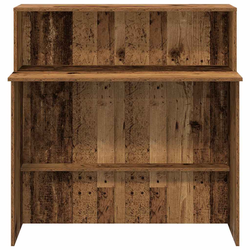 vidaXL Empfangstheke Altholz-Optik 100x50x103,5 cm Holzwerkstoff