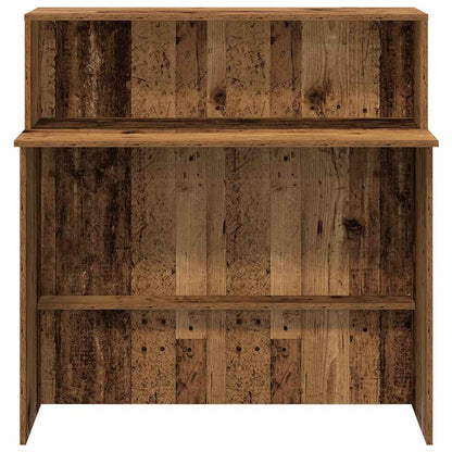 vidaXL Empfangstheke Altholz-Optik 100x50x103,5 cm Holzwerkstoff