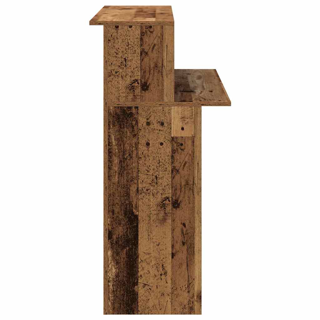 vidaXL Empfangstheke Altholz-Optik 100x50x103,5 cm Holzwerkstoff
