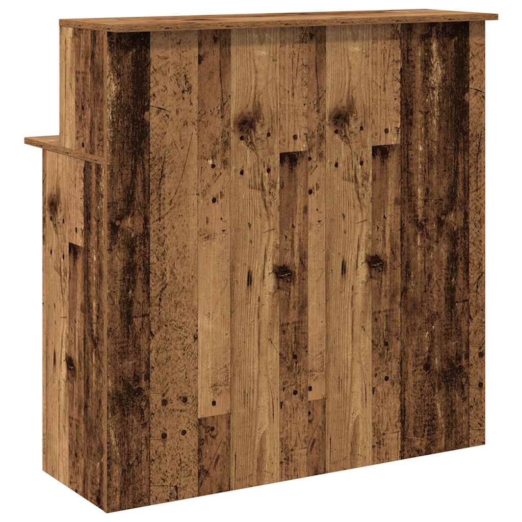 vidaXL Empfangstheke Altholz-Optik 100x50x103,5 cm Holzwerkstoff