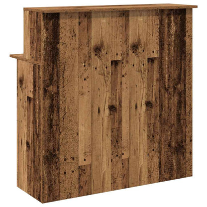 vidaXL Empfangstheke Altholz-Optik 100x50x103,5 cm Holzwerkstoff