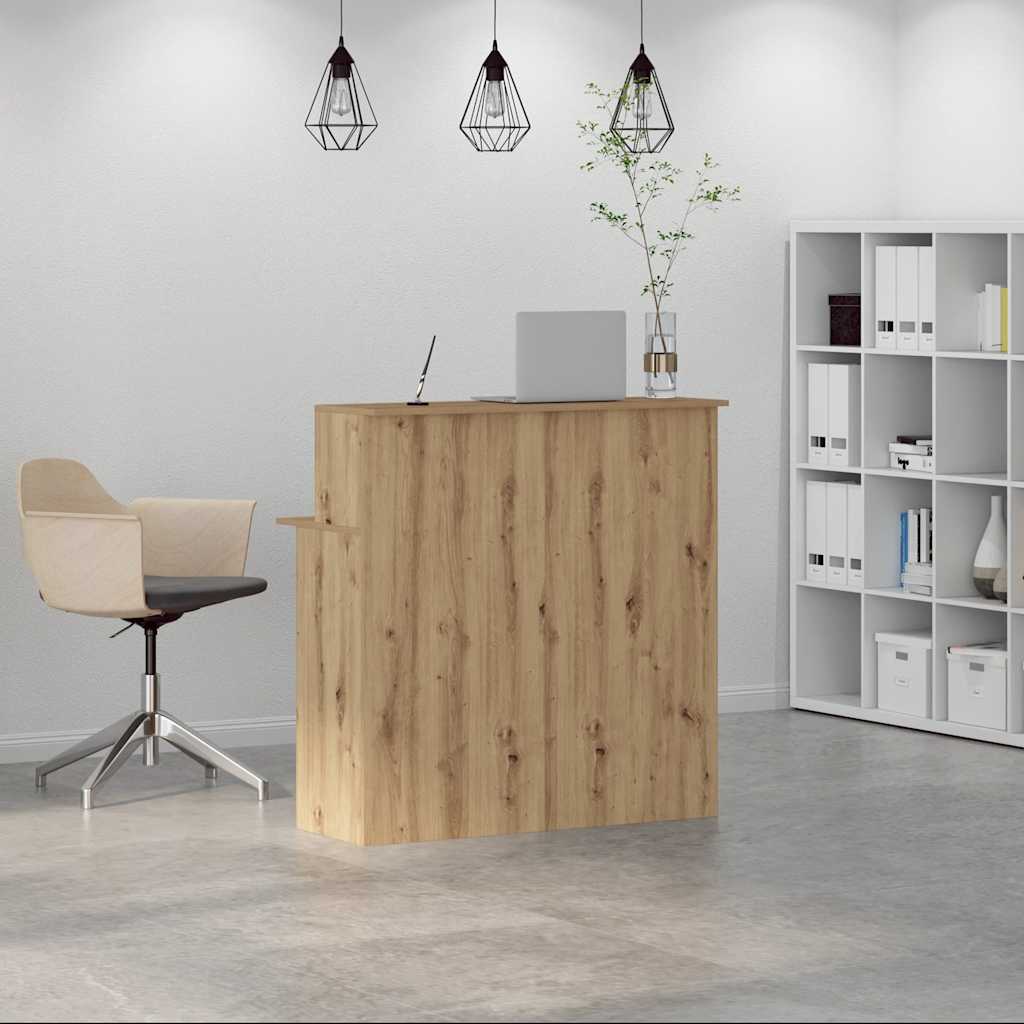 vidaXL Empfangstheke Artisan-Eiche 100x50x103,5 cm Holzwerkstoff