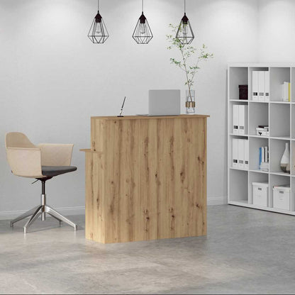 vidaXL Empfangstheke Artisan-Eiche 100x50x103,5 cm Holzwerkstoff