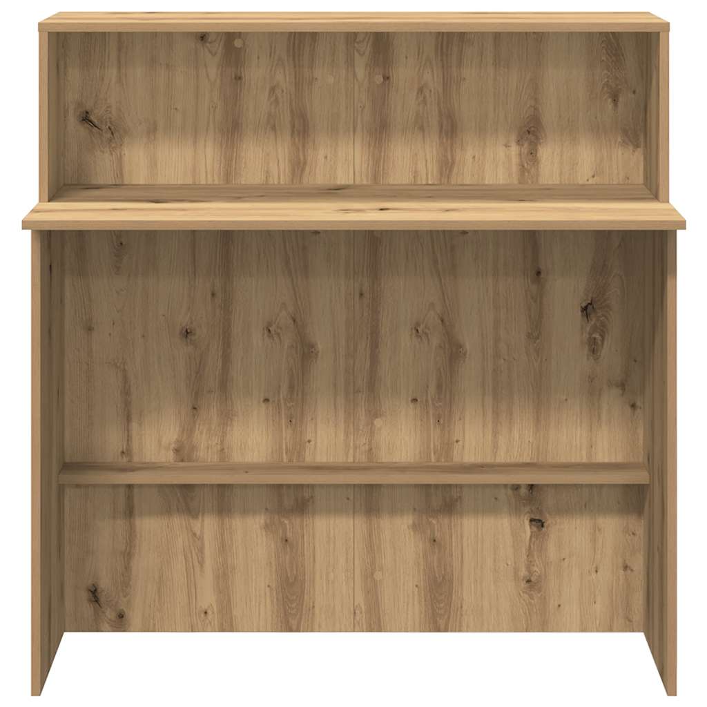 vidaXL Empfangstheke Artisan-Eiche 100x50x103,5 cm Holzwerkstoff
