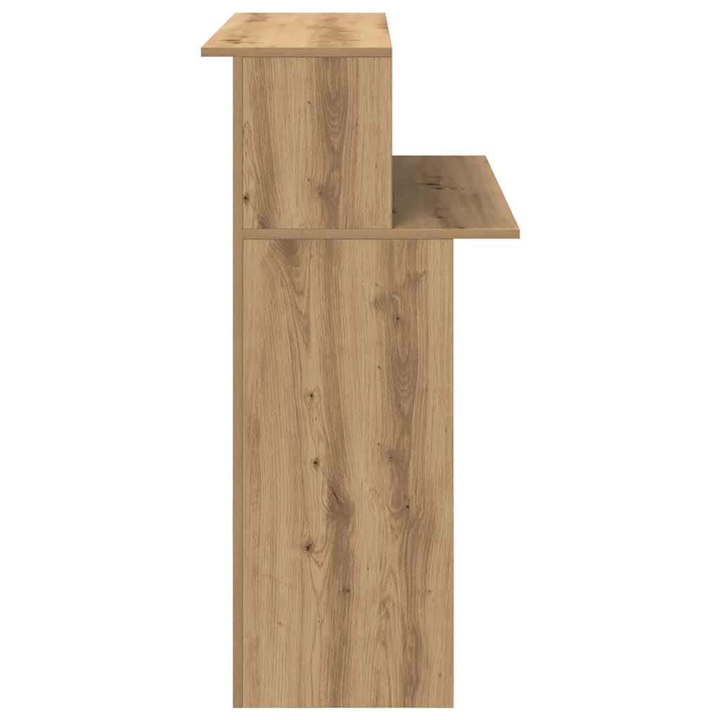 vidaXL Empfangstheke Artisan-Eiche 100x50x103,5 cm Holzwerkstoff