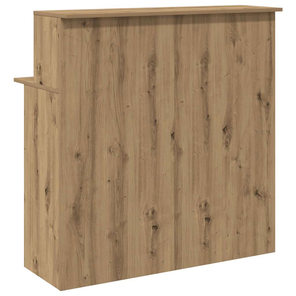 vidaXL Empfangstheke Artisan-Eiche 100x50x103,5 cm Holzwerkstoff