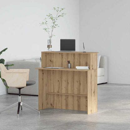 vidaXL Empfangstheke Artisan-Eiche 100x50x103,5 cm Holzwerkstoff