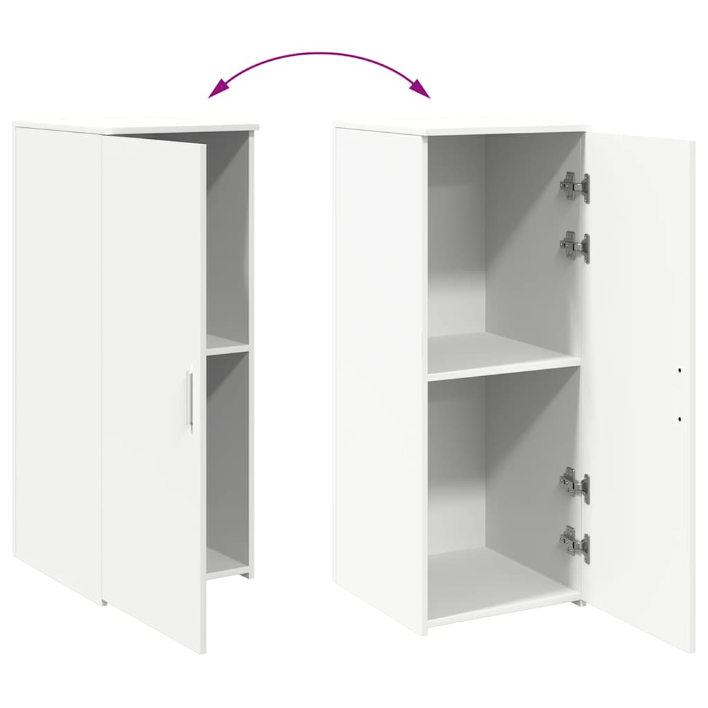 vidaXL Lagerschrank Weiß 40 x 45 x 103,5 cm Holzwerkstoff