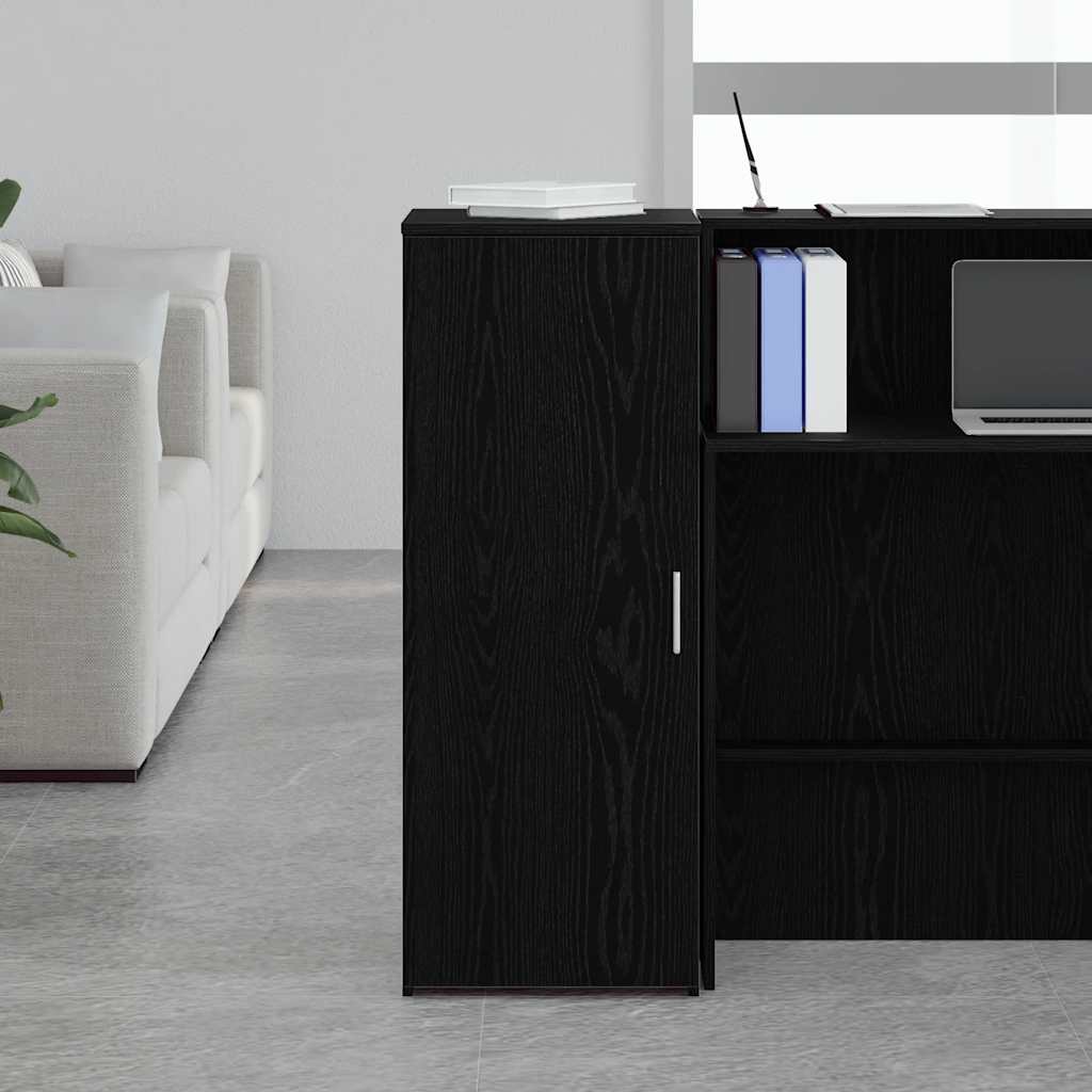 vidaXL Lagerschrank Schwarz 40 x 45 x 103,5 cm Holzwerkstoff