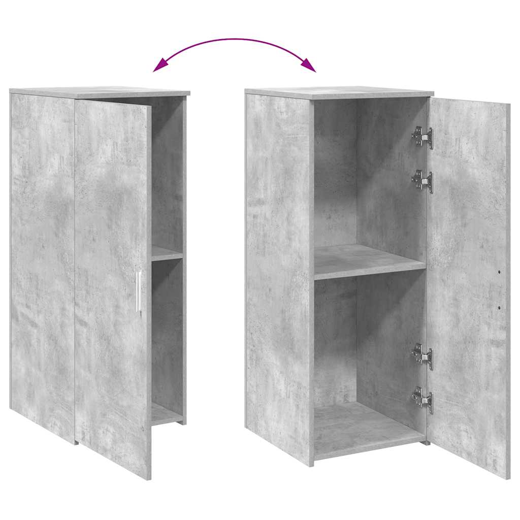 vidaXL Lagerschrank Betongrau 40x45x103,5 cm Holzwerkstoff