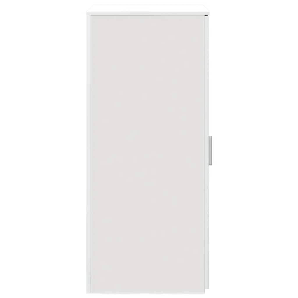 vidaXL Lagerschrank Weiß 50x45x103,5 cm Holzwerkstoff