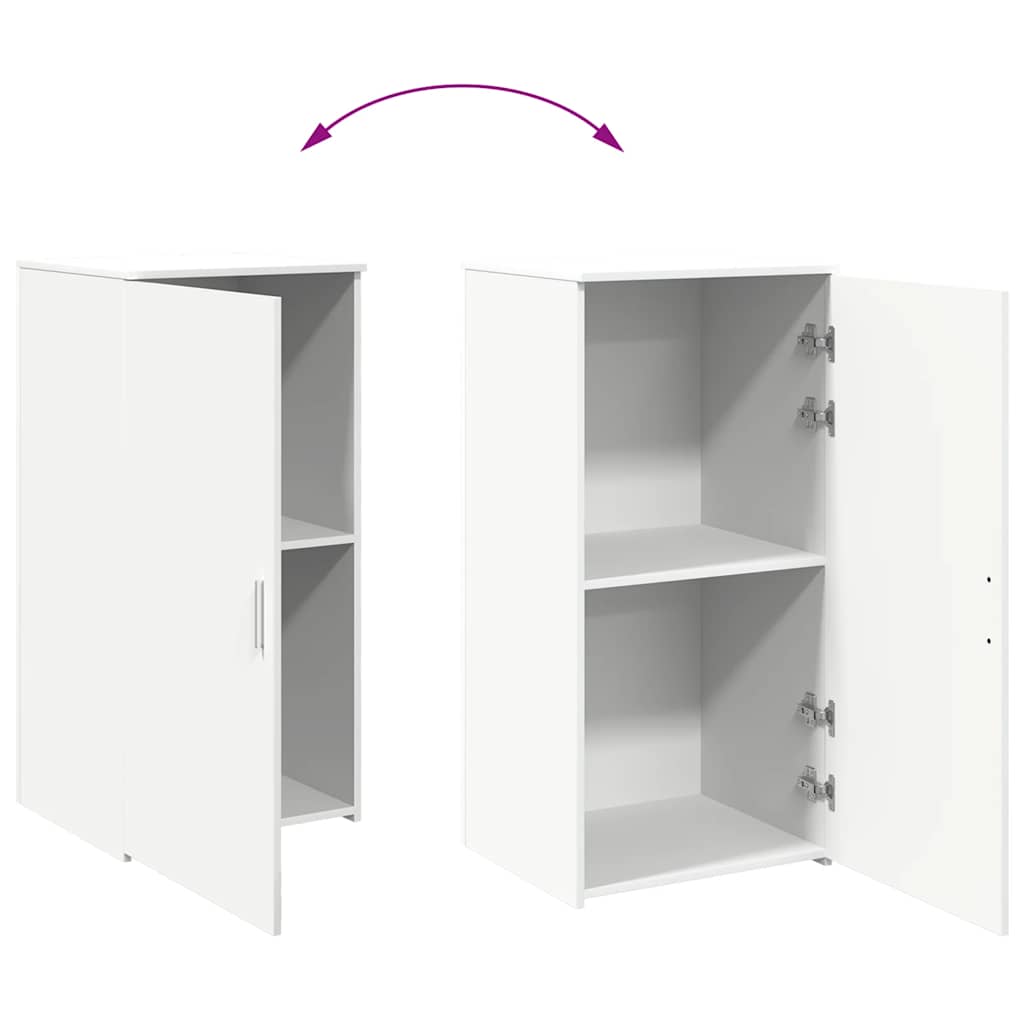 vidaXL Lagerschrank Weiß 50x45x103,5 cm Holzwerkstoff