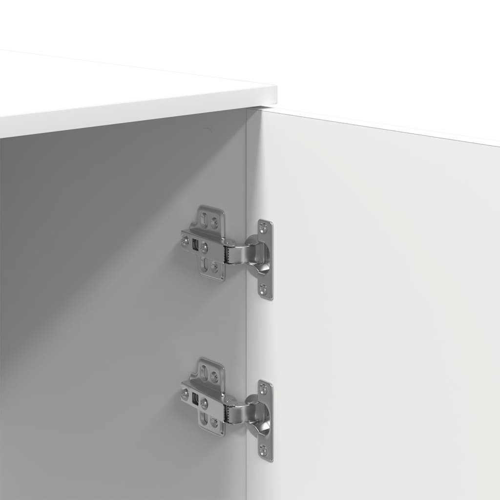 vidaXL Lagerschrank Weiß 50x45x103,5 cm Holzwerkstoff