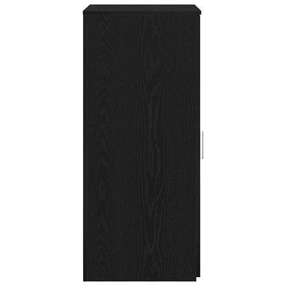 vidaXL Lagerschrank Schwarz 50 x 45 x 103,5 cm Holzwerkstoff